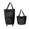 Collapsible Shopping Trolley Bags Black